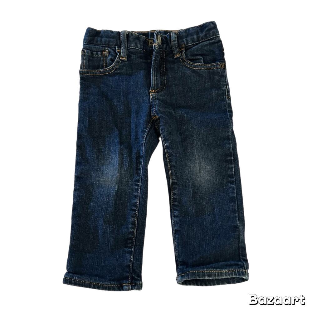 Baby Gap Flannel Lined Straight Leg Jeans Baby Boy 18-24 Months